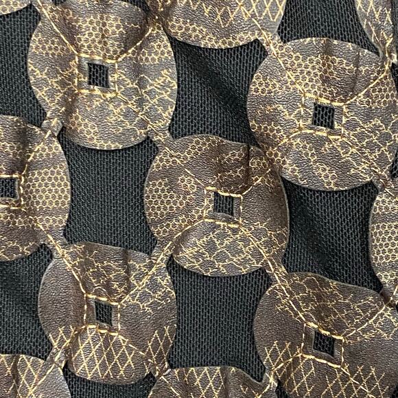 Chico's Black Mesh Open Front Longline Blazer Cardigan Sweater Size Small - Picture 3 of 6